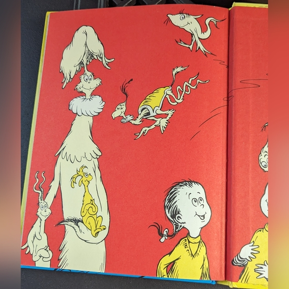 Dr Seuss 1960 One Fish Two Fish Red Fish Blue Fish Hardcover Book - Picture 10 of 14